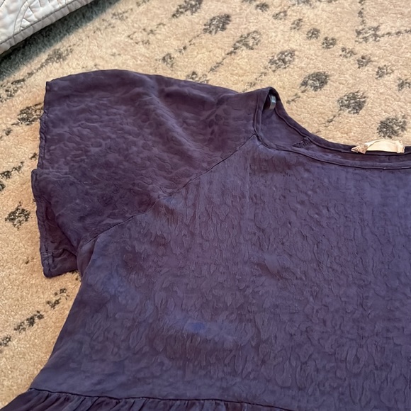 Grey Leopard Ruffle Shirt - Picture 2 of 6